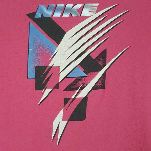 Nike Other - SOLD Vtg 80s Nike T-Shirt M Pink Double Sided